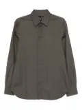Emporio Armani textured cotton shirt - Green