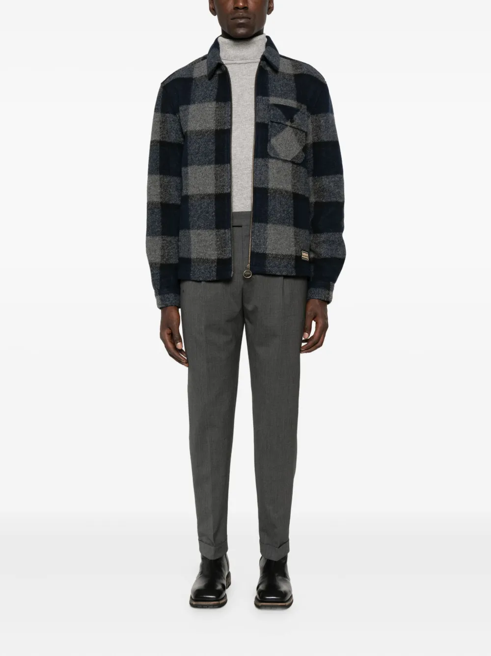 PT Torino pleated-cuff trousers - Grijs