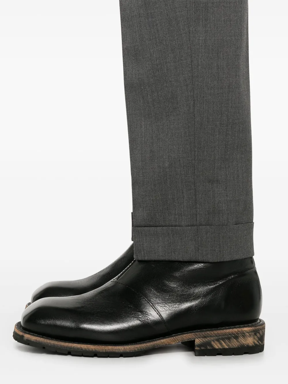 PT Torino Broek met geplooide details Grijs