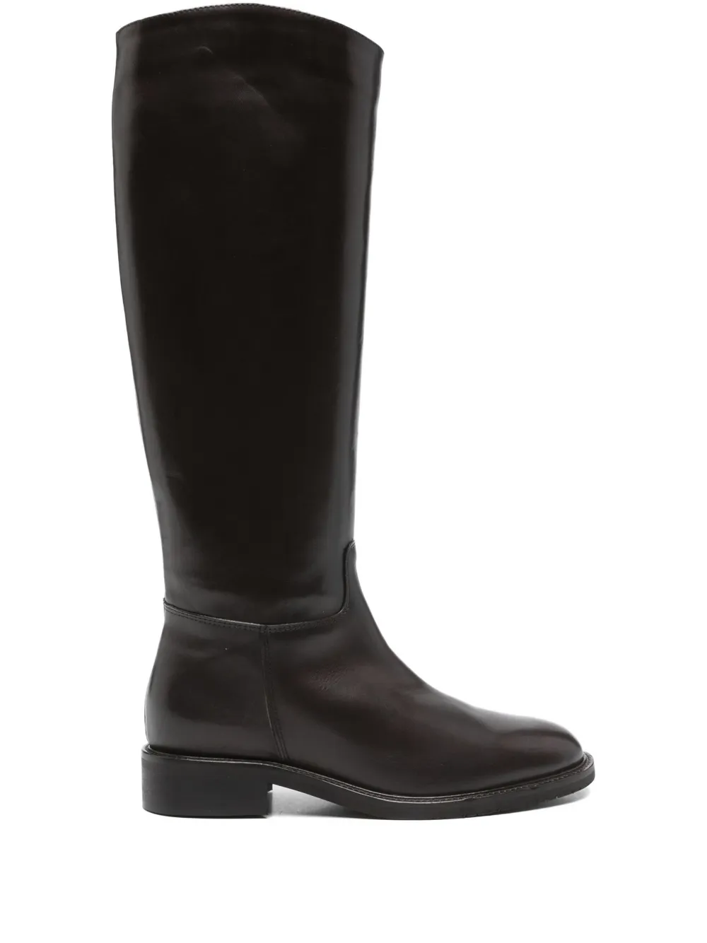 Julie Dee 30mm leather knee-high boots Brown