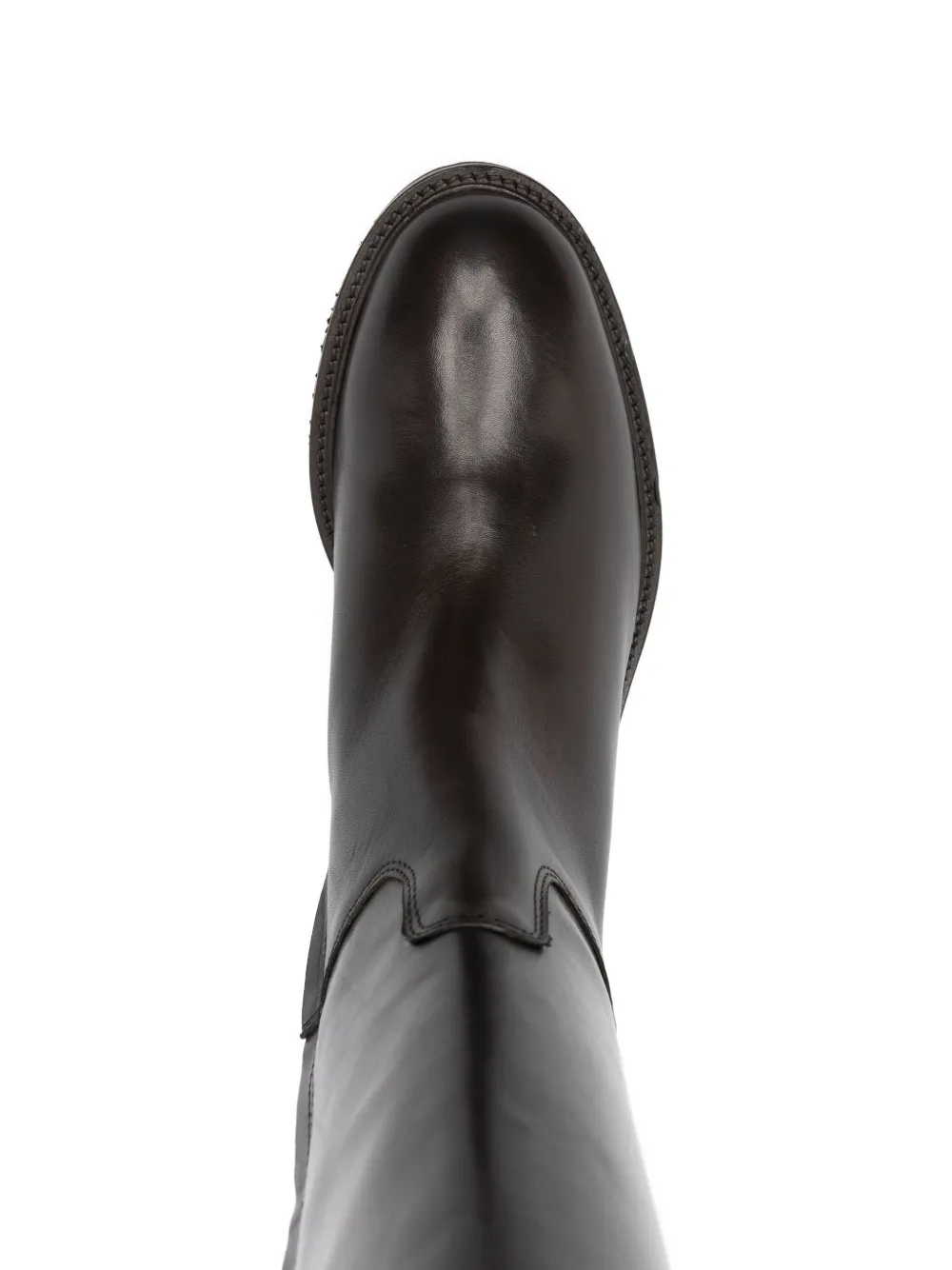 Julie Dee 30mm leather knee-high boots Brown