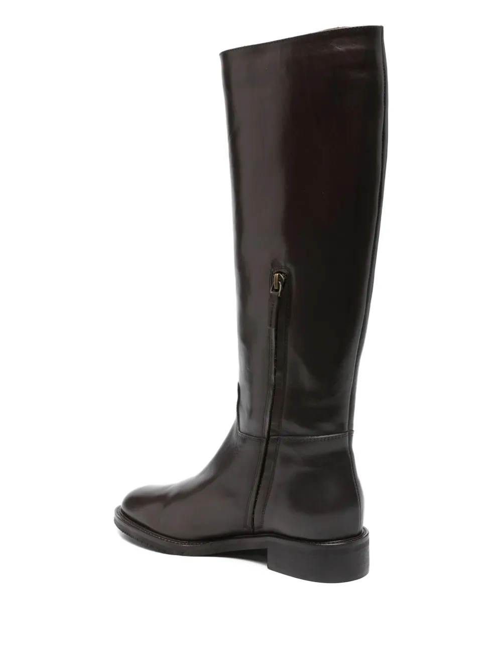 Julie Dee 30mm leather knee-high boots Brown
