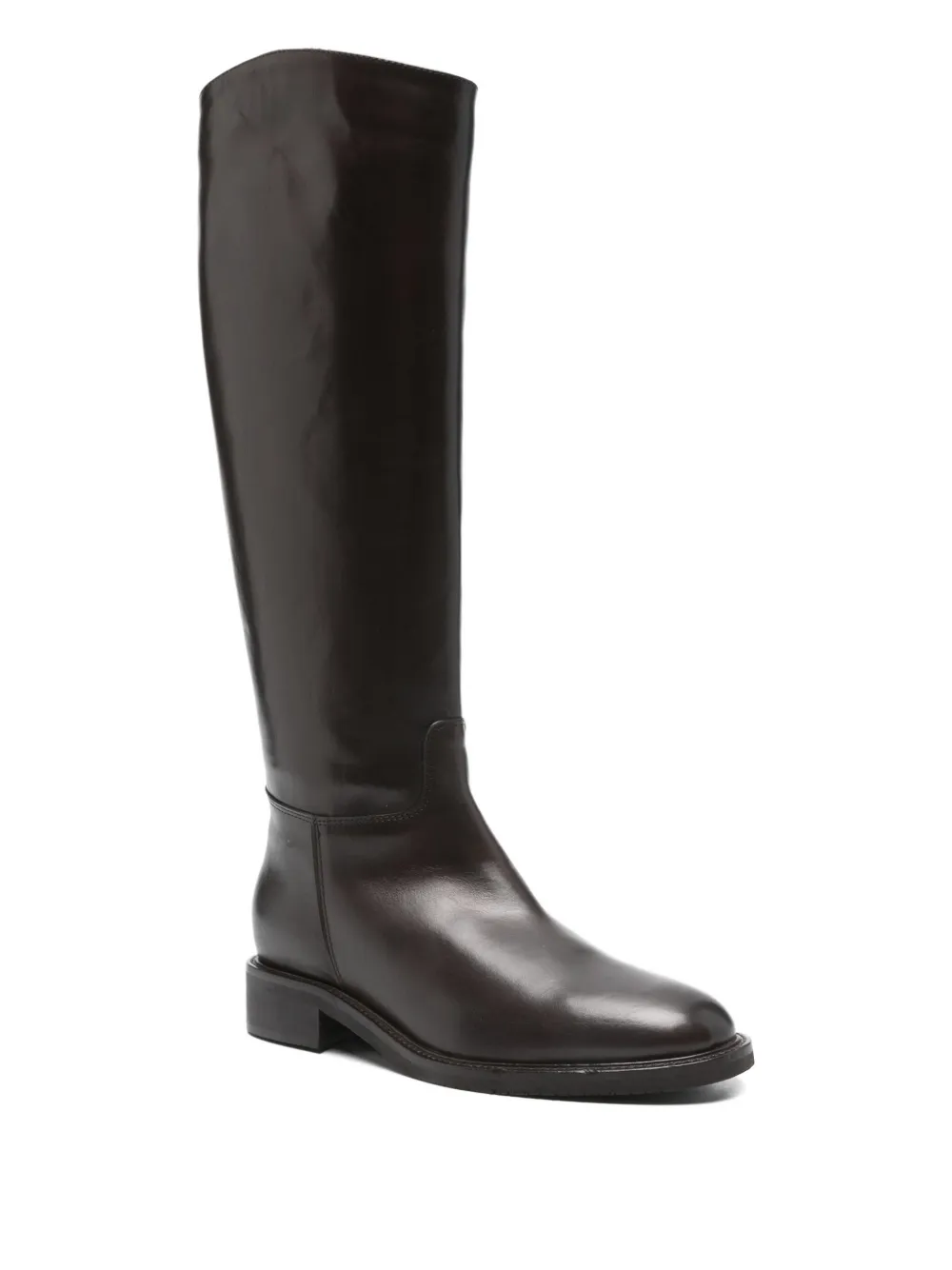 Julie Dee 30mm leather knee-high boots Brown