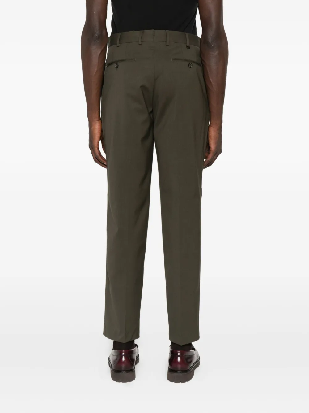 Pt Torino Wool-blend Trousers In Gray