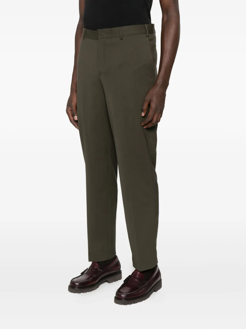 Pt Torino Wool-blend Trousers In Gray