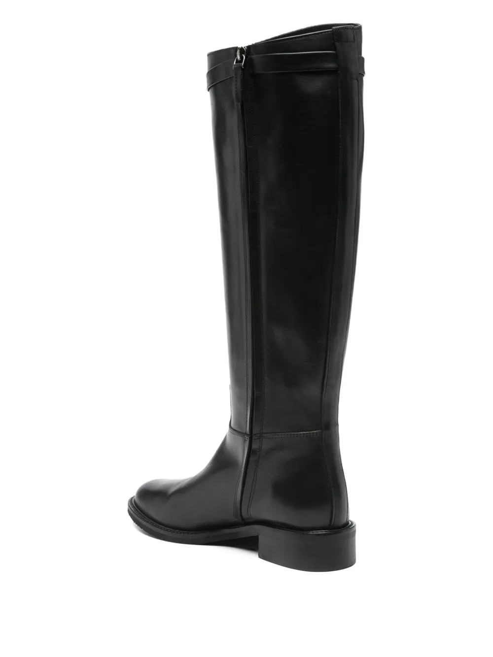 Julie Dee 30mm buckle-fastening leather boots Black