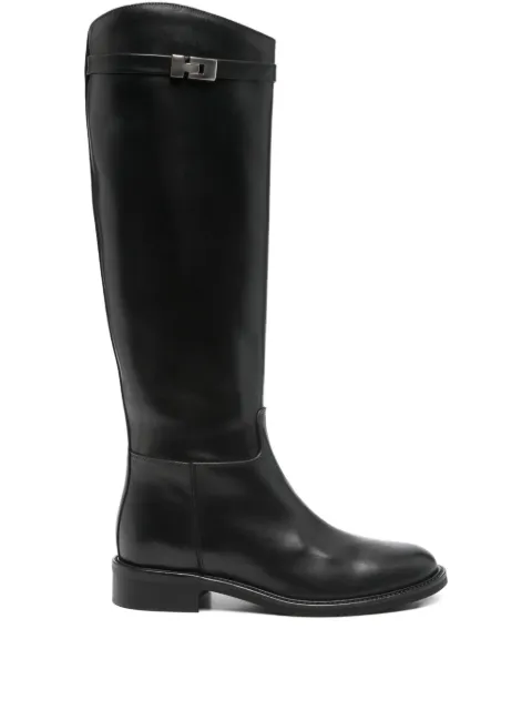 Julie Dee 30mm buckle-fastening leather boots
