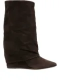 The Seller 90mm slouchy pointed-toe boots - Brown
