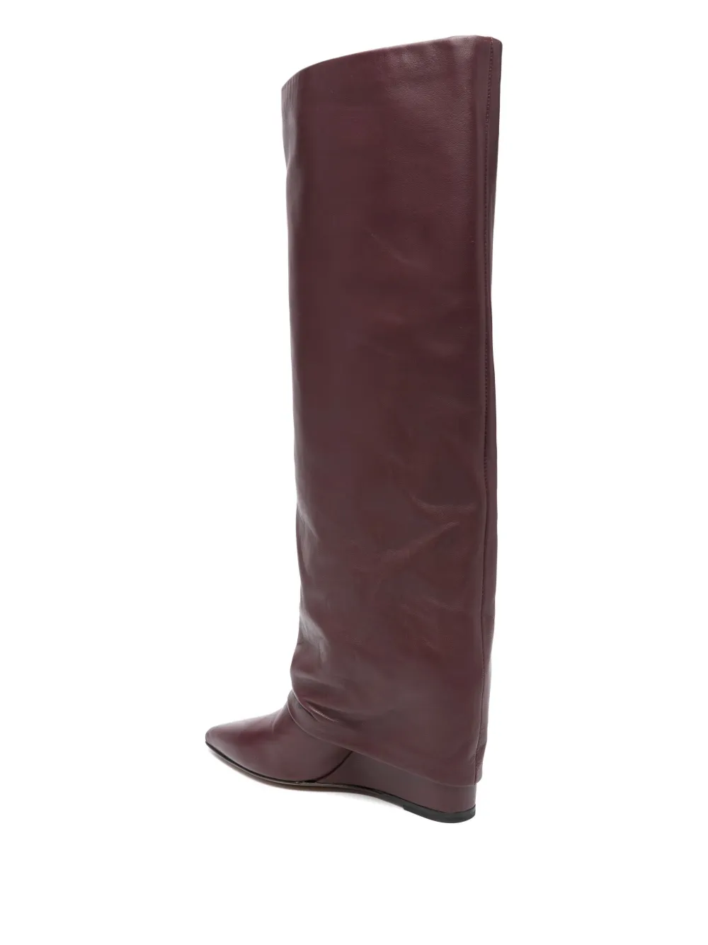 The Seller 90mm Slouchy Pointed-toe Boots In Red