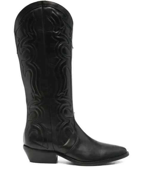 Julie Dee 35mm leather cowboy boots