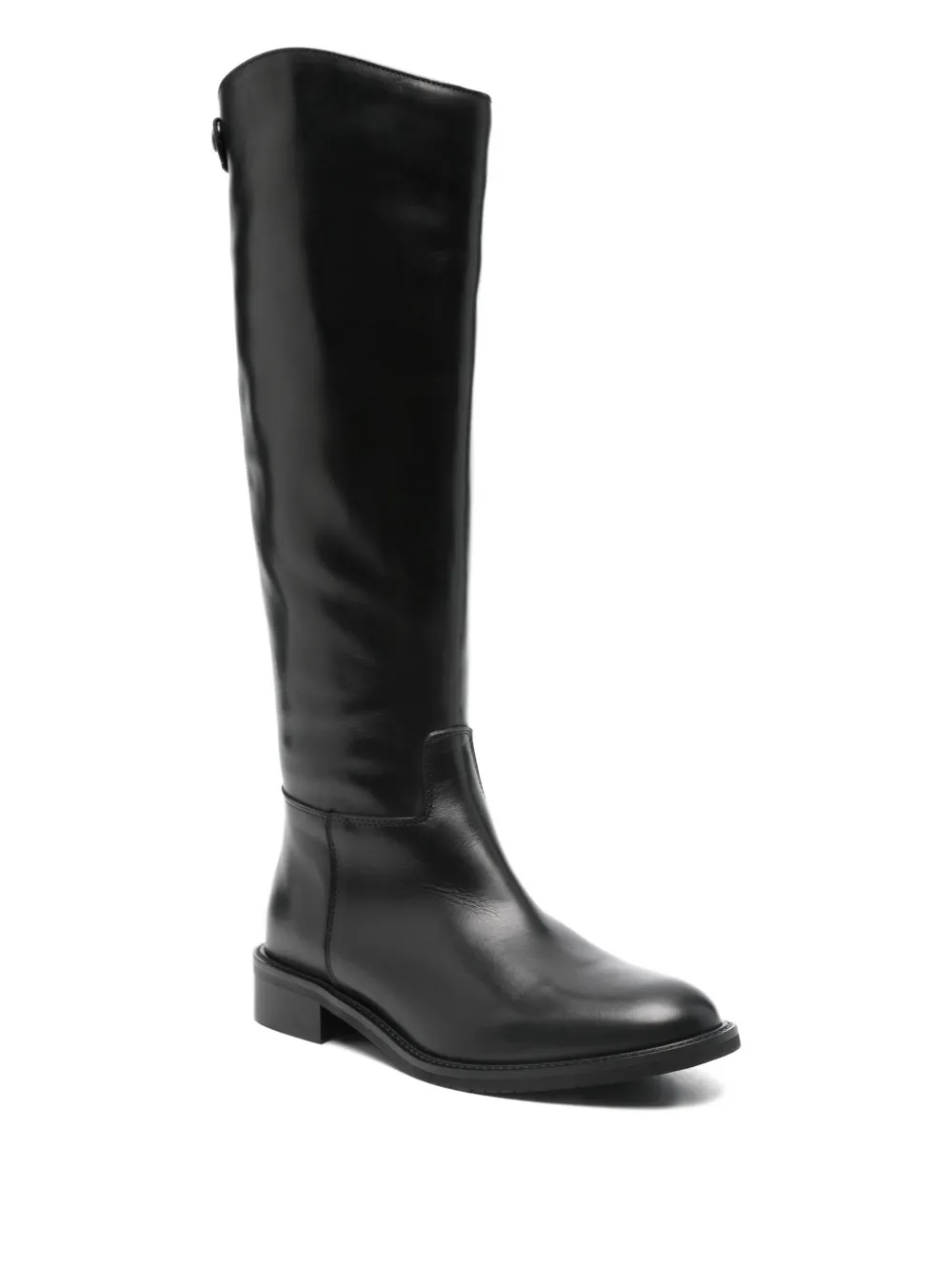 Julie Dee knee-high leather boots Black