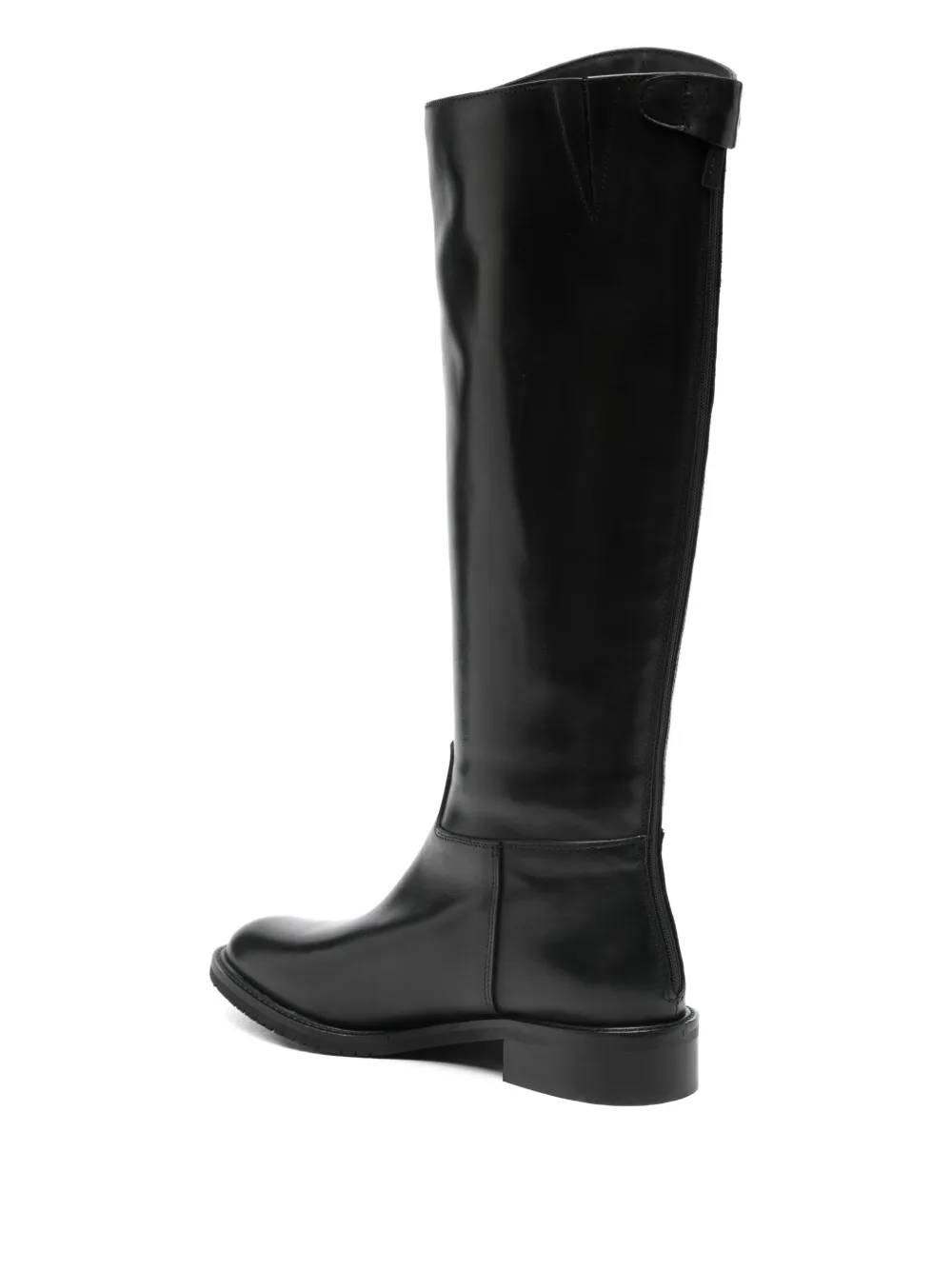 Julie Dee knee-high leather boots Black