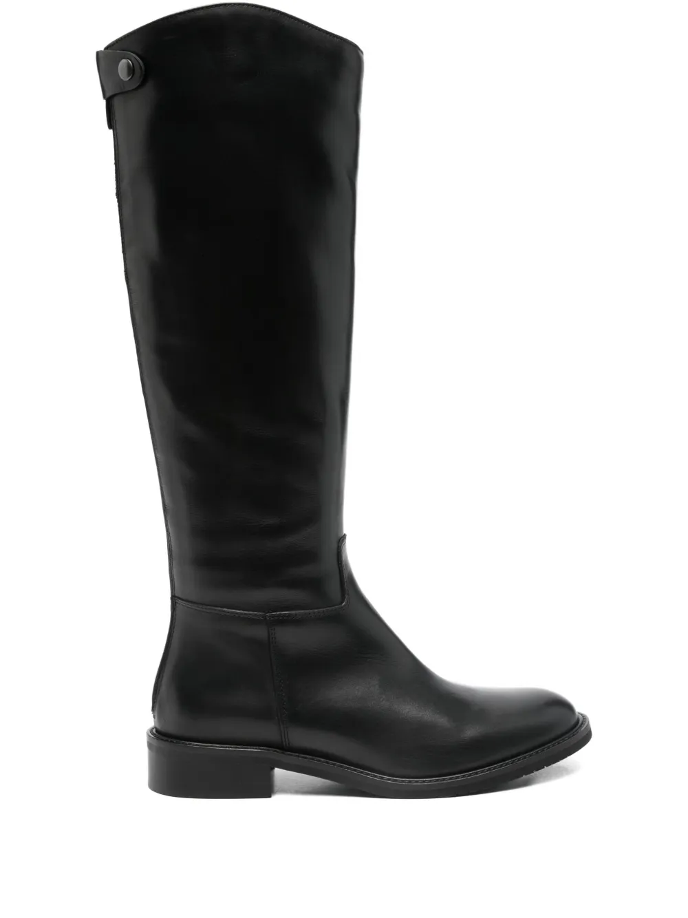 Julie Dee knee-high leather boots Black