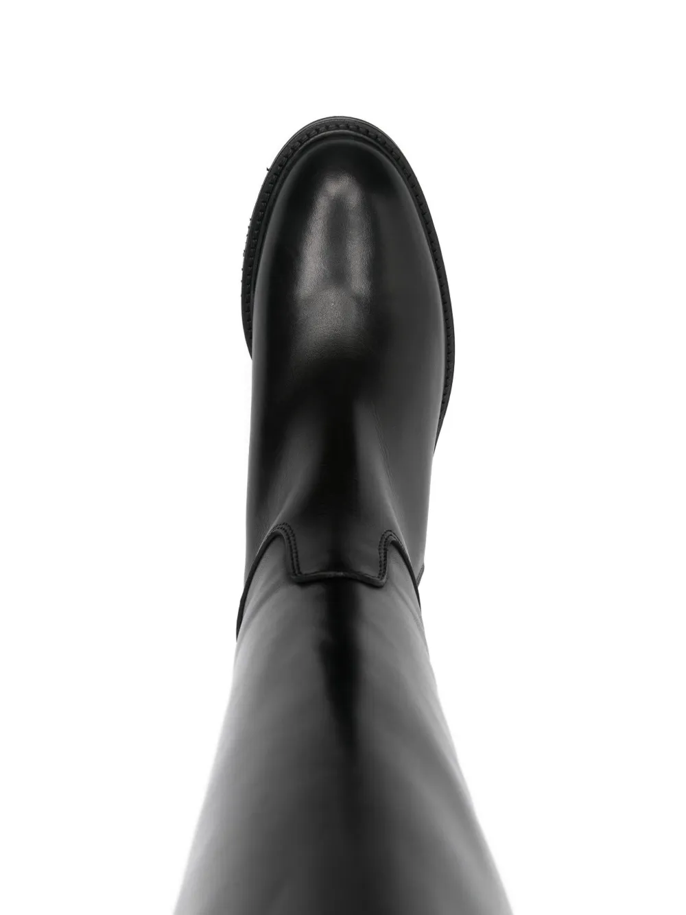 Julie Dee knee-high leather boots Black