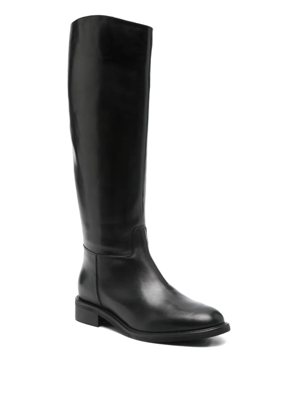 Julie Dee 30mm Calf-leather Boots In Black
