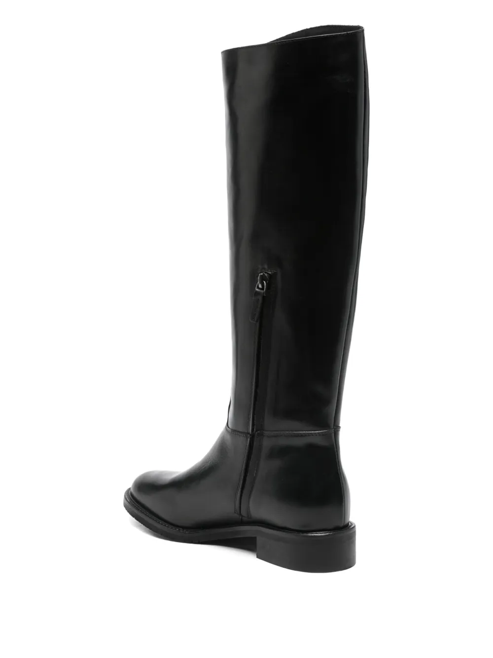 Julie Dee 30mm Calf-leather Boots In Black