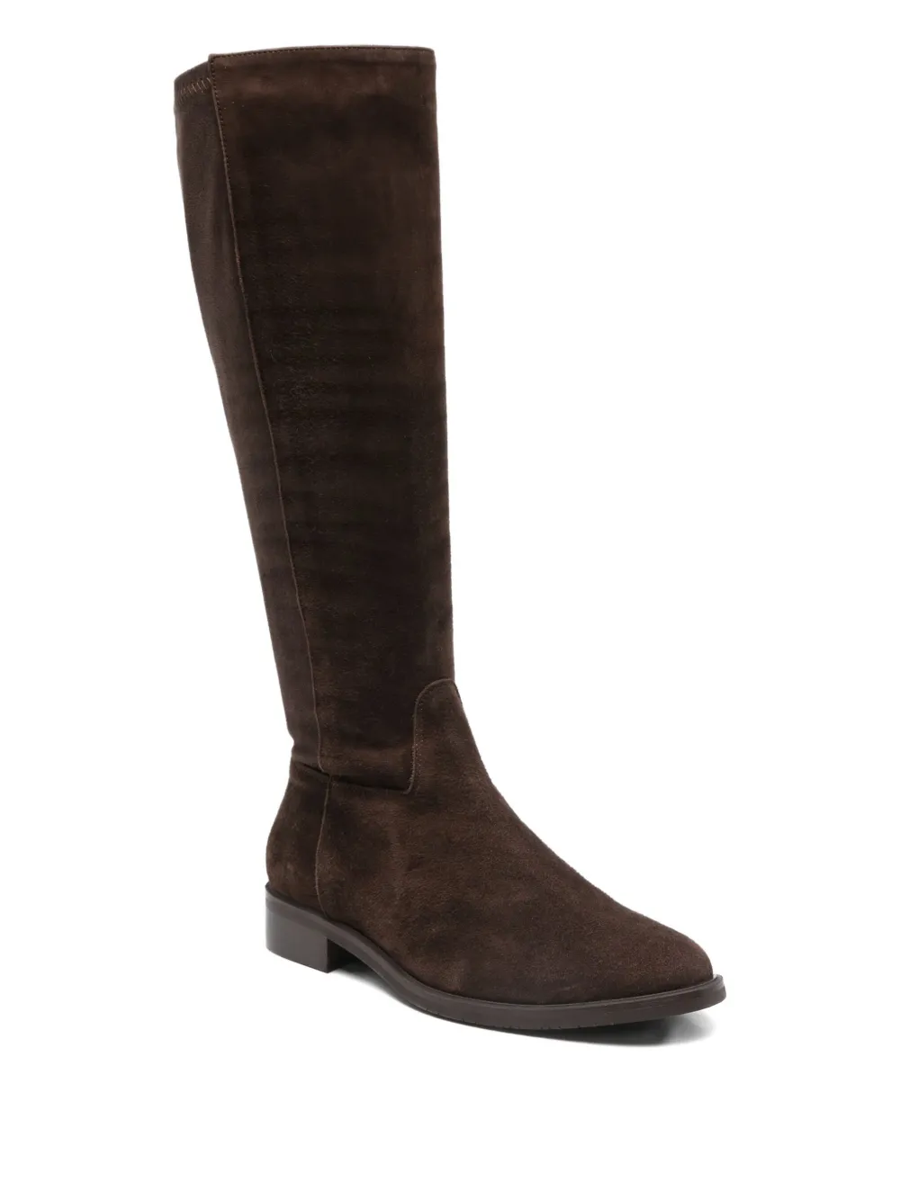 Julie Dee Calf-suede Knee-high Boots In Brown