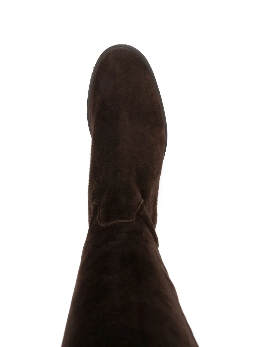 Julie Dee Calf-suede Knee-high Boots In Brown