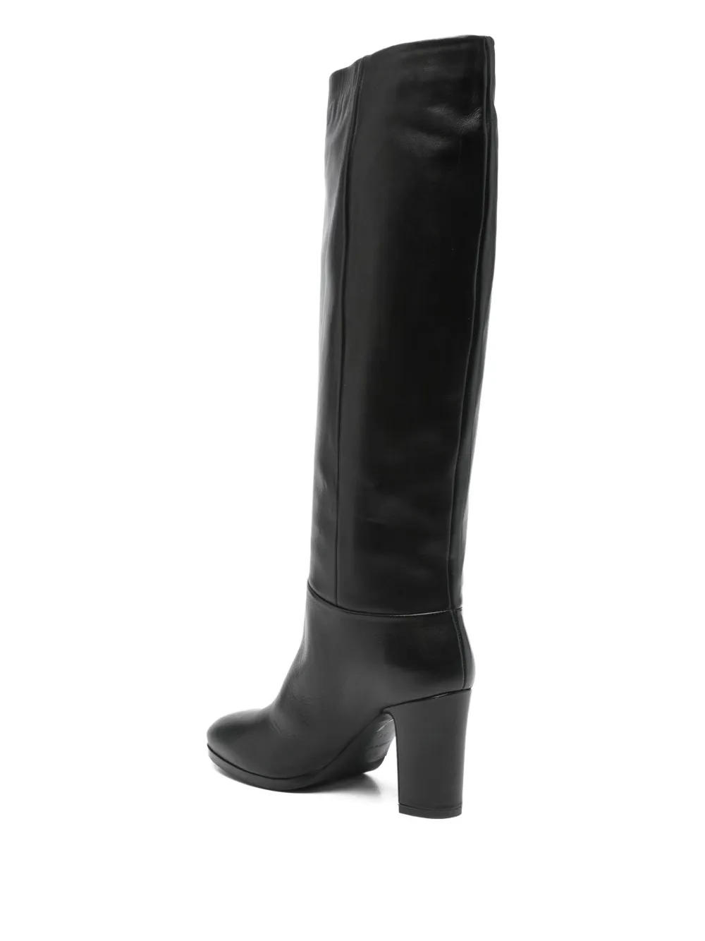 Julie Dee 80mm Block-heel Calf-leather Boots In Black