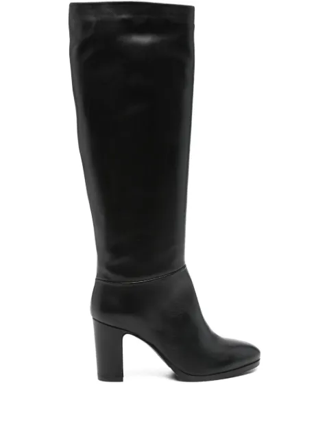 Julie Dee 80mm block-heel calf-leather boots