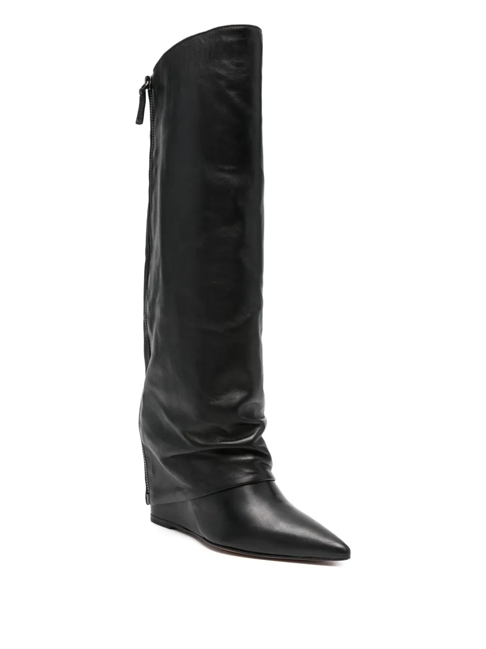 The Seller 80mm calf-leather wedge boots | Knee-High Boots | Image 2