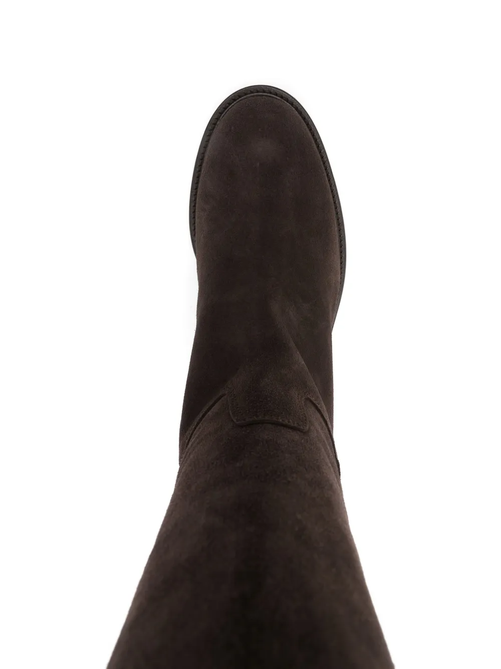 Julie Dee 30mm Knee-high Suede Boots In Brown