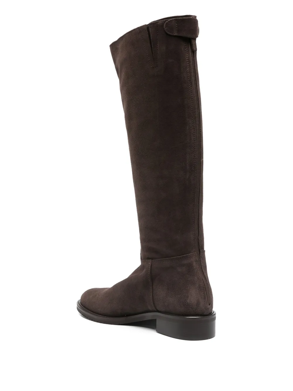 Julie Dee 30mm Knee-high Suede Boots In Brown