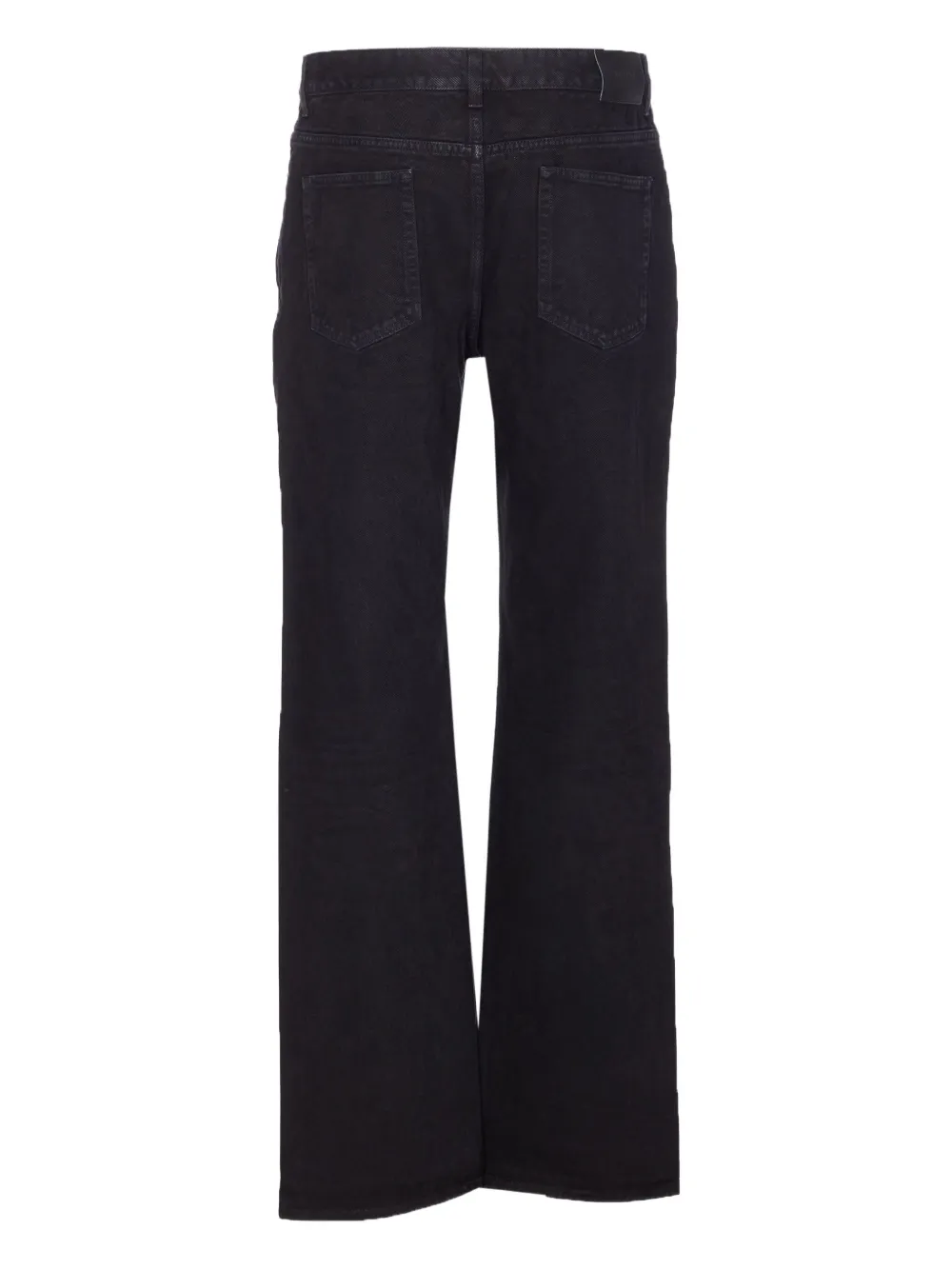 Saint Laurent Klassieke jeans met vijf zakken en logopatch Zwart