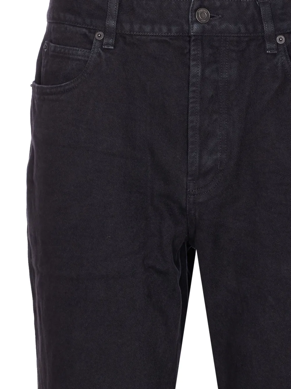 Saint Laurent Klassieke jeans met vijf zakken en logopatch Zwart