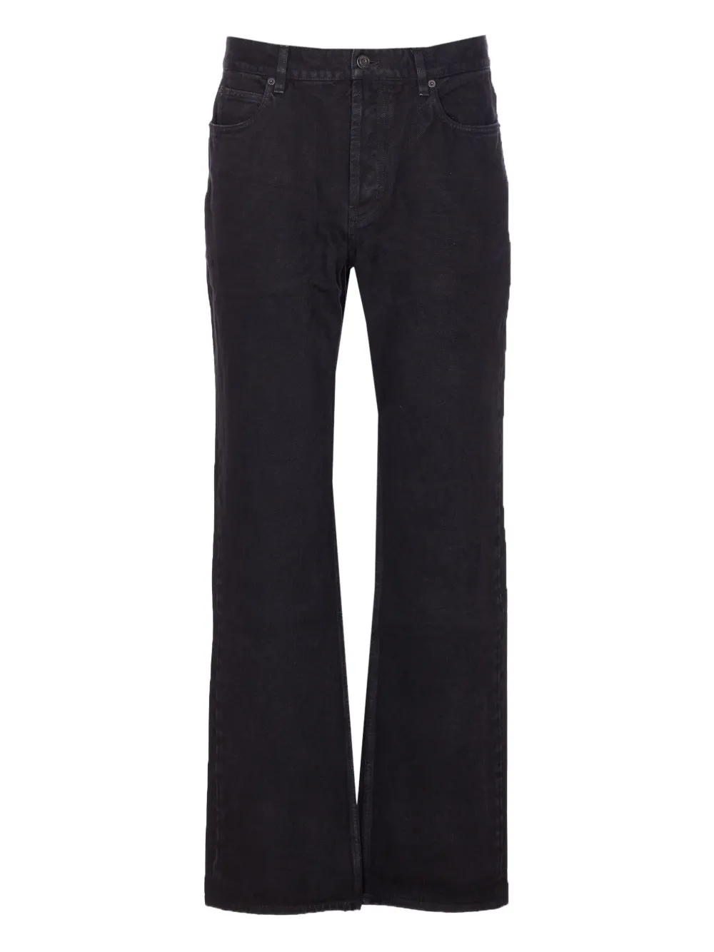 Saint Laurent Klassieke jeans met vijf zakken en logopatch Zwart