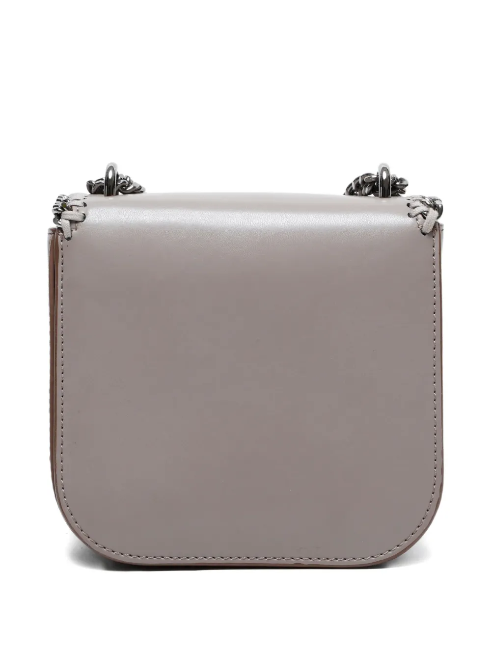 Pre-owned Stella Mccartney 2000-2015 Mini Bally Chain-trim Cross-body Bag In Gray