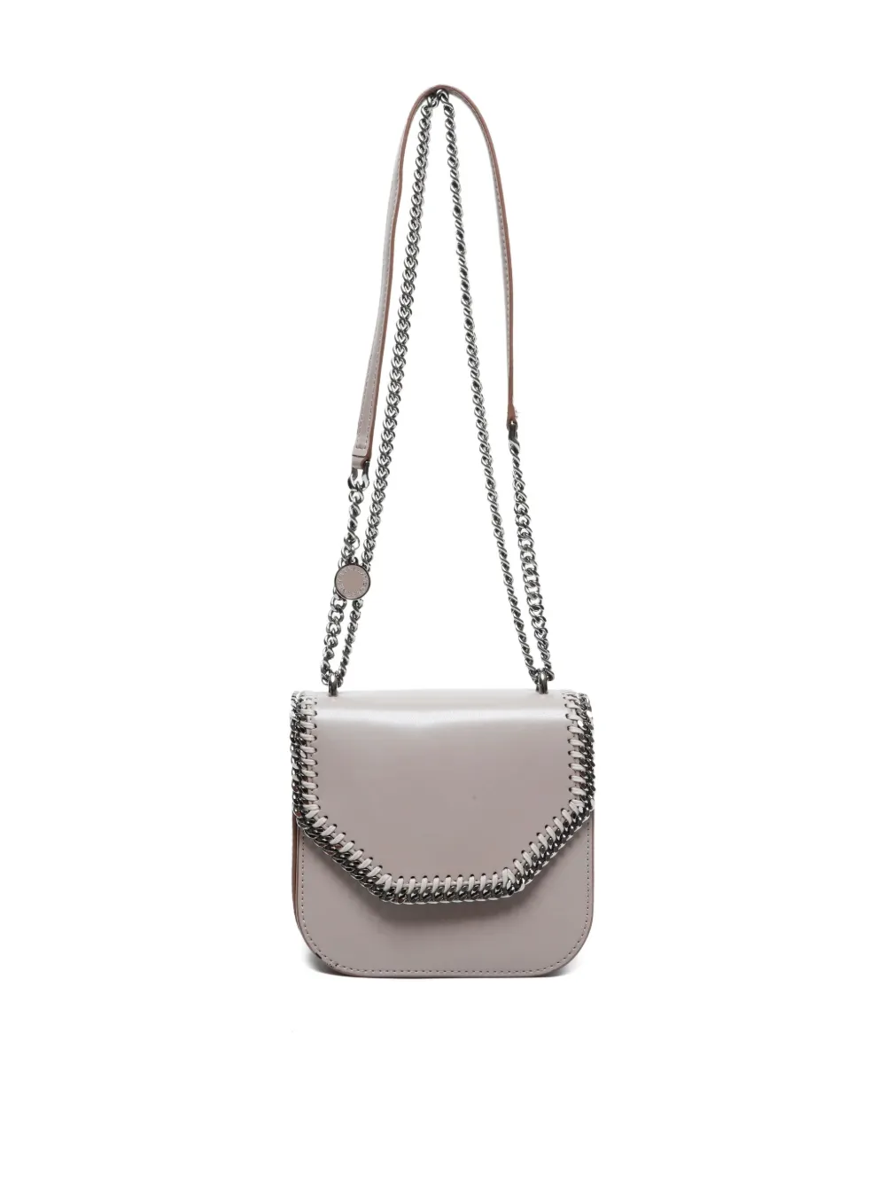 Pre-owned Stella Mccartney 2000-2015 Mini Bally Chain-trim Cross-body Bag In Gray
