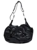 Saint Laurent Pre-Owned 1990-2000s rose-embellishment shoulder bag - Black
