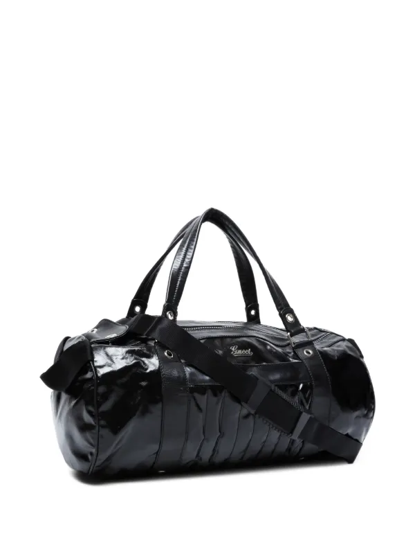 Gucci Pre-Owned 2000-2015s Logo Boston Bag | Black | FARFETCH RO