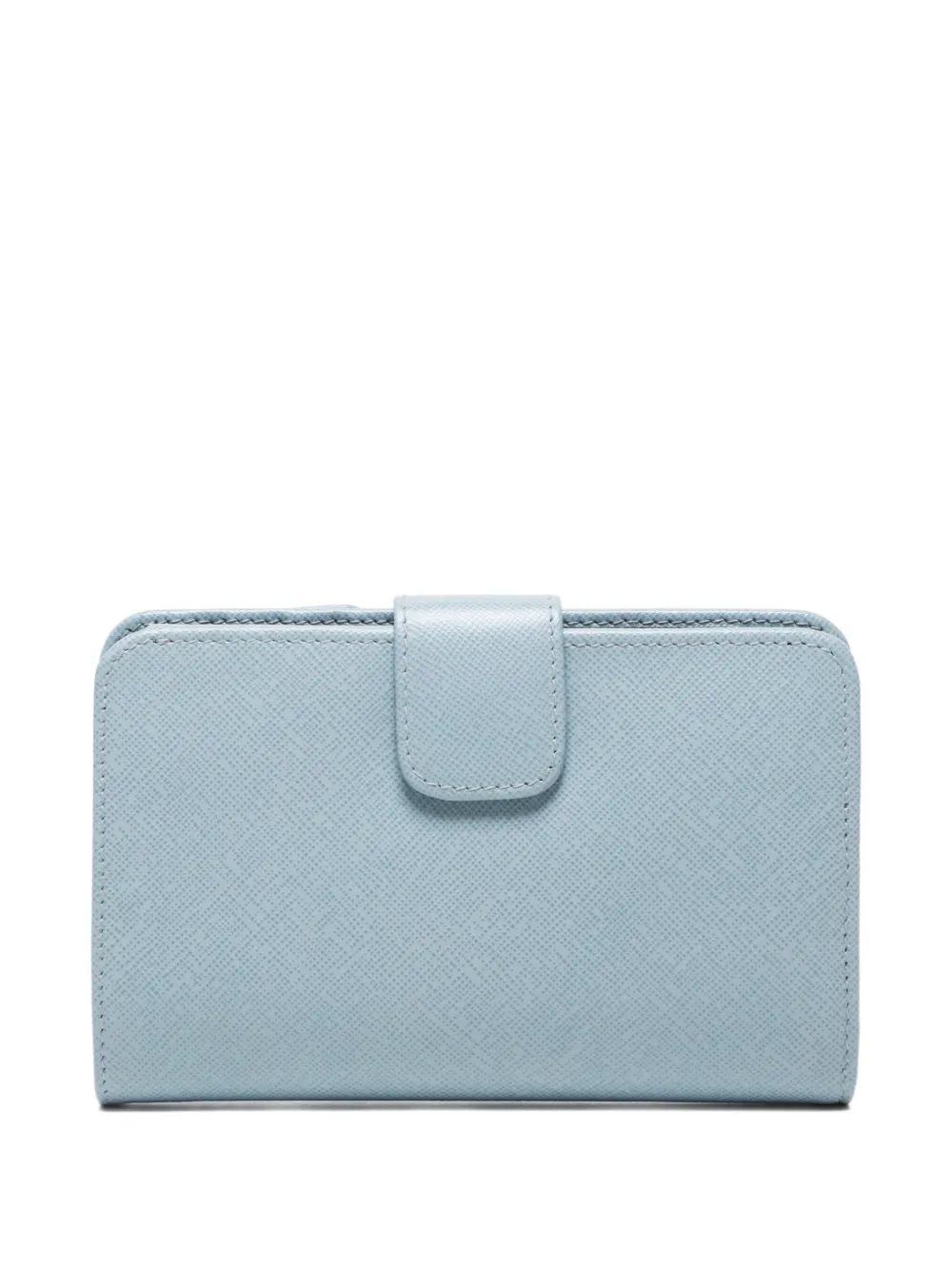 Pre-owned Prada 2020-2024 Saffiano Leather Wallet In Blue
