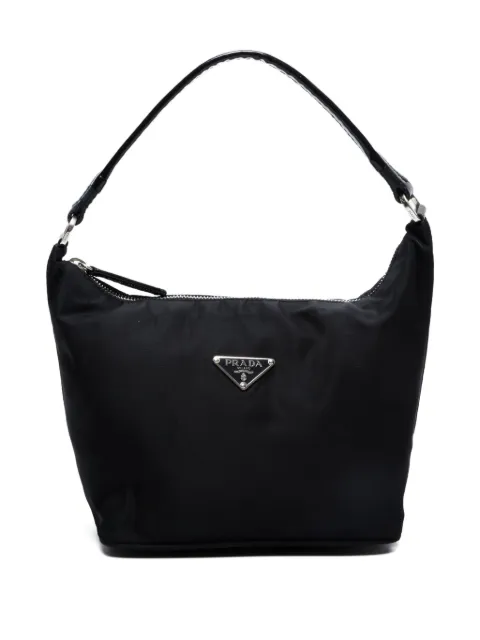 Prada Pre-Owned 1990-2000 triangle-logo pouch bag