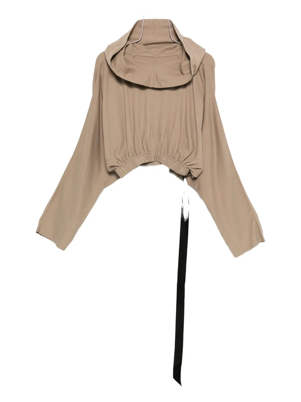 Rick Owens DRKSHDW elasticated-hem hoodie - Toni neutri