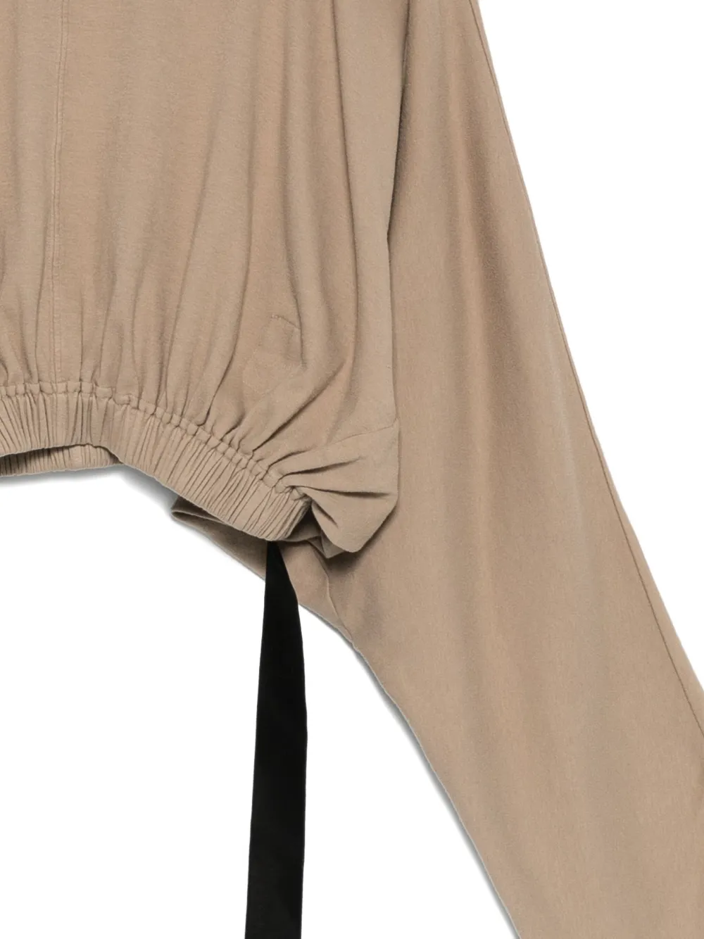 Rick Owens DRKSHDW Hoodie met elastische afwerking Beige