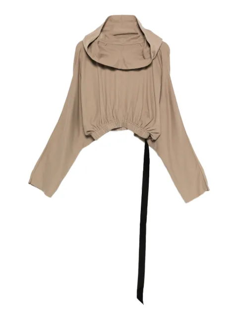 Rick Owens DRKSHDW hoodie con dobladillo elástico
