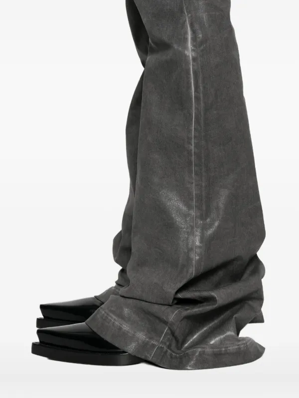 Rick Owens DRKSHDW Distressed Flared Jeans | Grey | FARFETCH