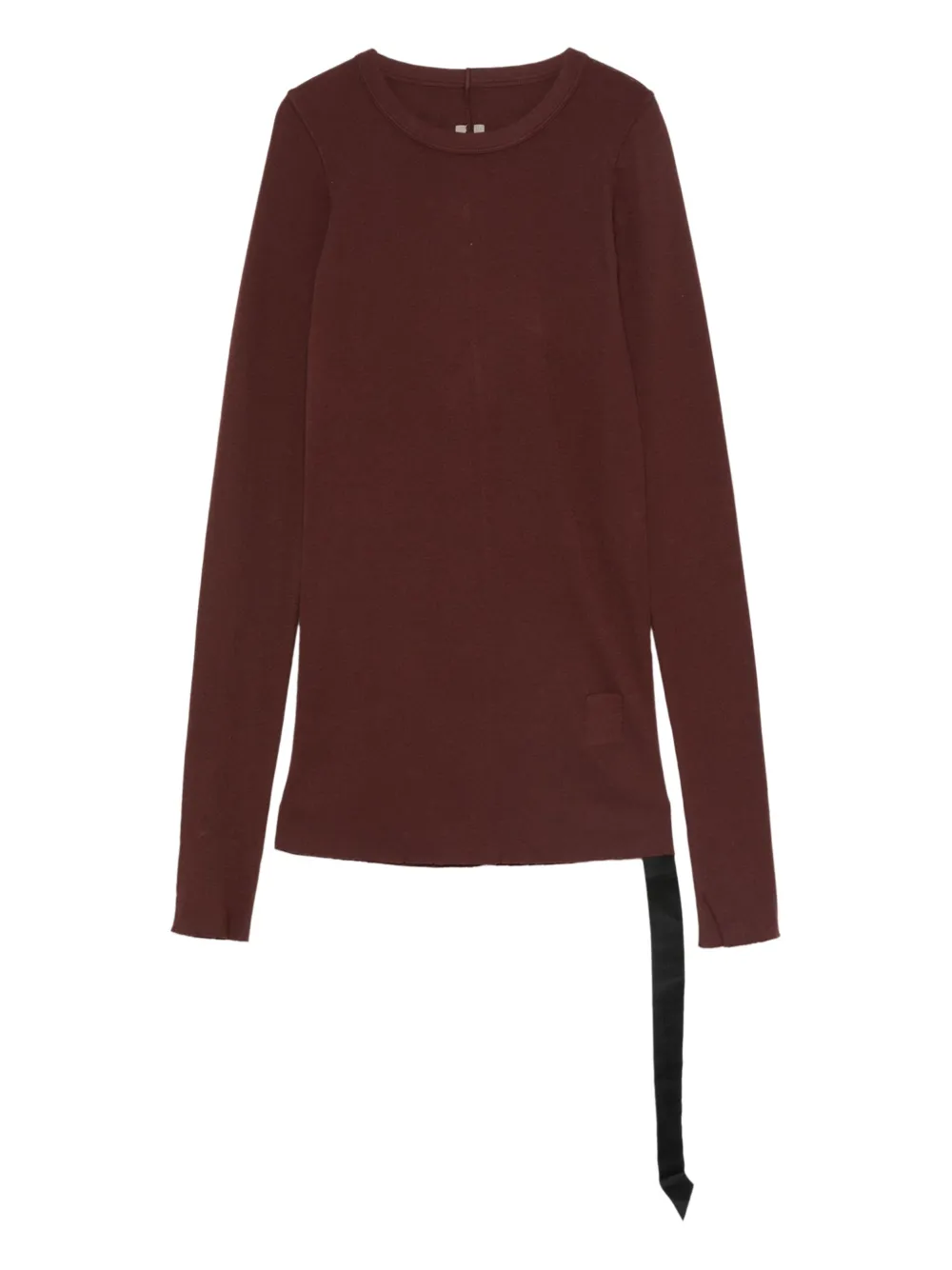 Rick Owens DRKSHDW playera con detalle de listón | marrón | Image 1