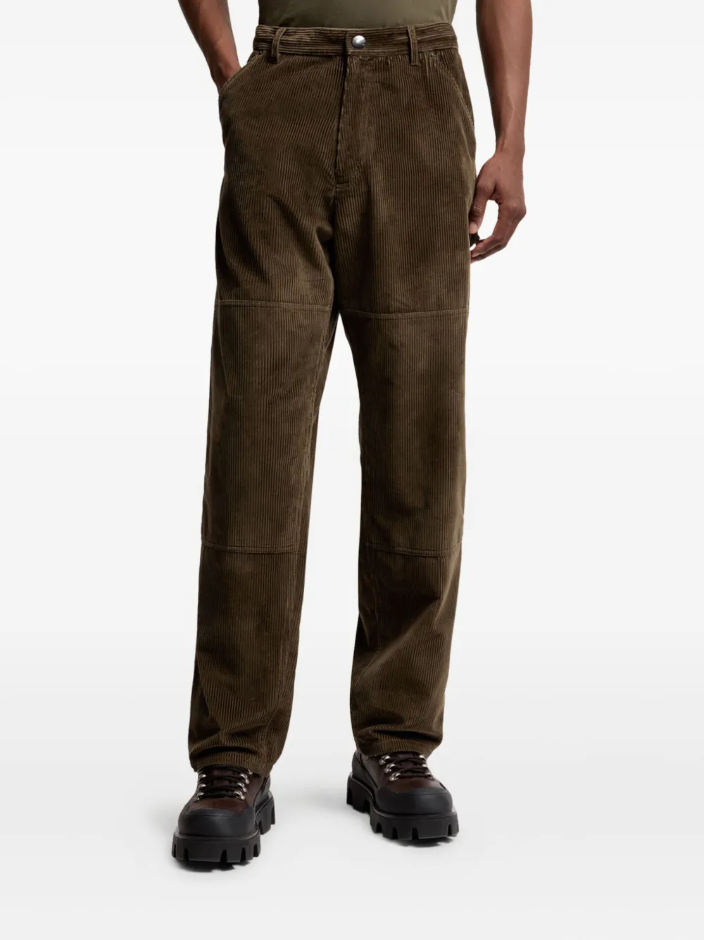 Moncler Ribfluwelen broek Groen