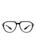 Safilo Team round-frame double-bridge glasses - Black