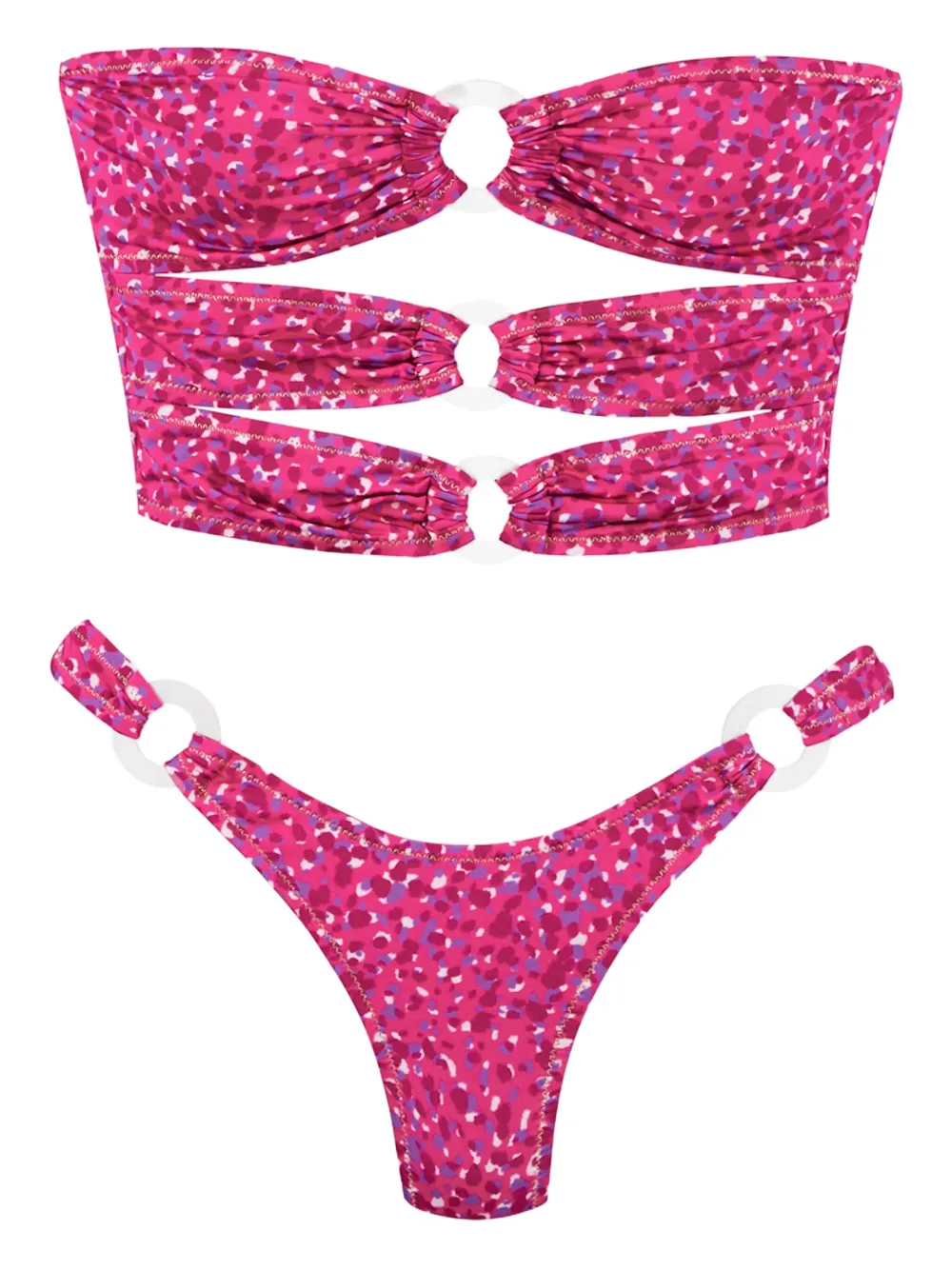 Reina Olga Cage ring-detail bikini Roze