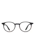 Safilo Team round-frame glasses - Black