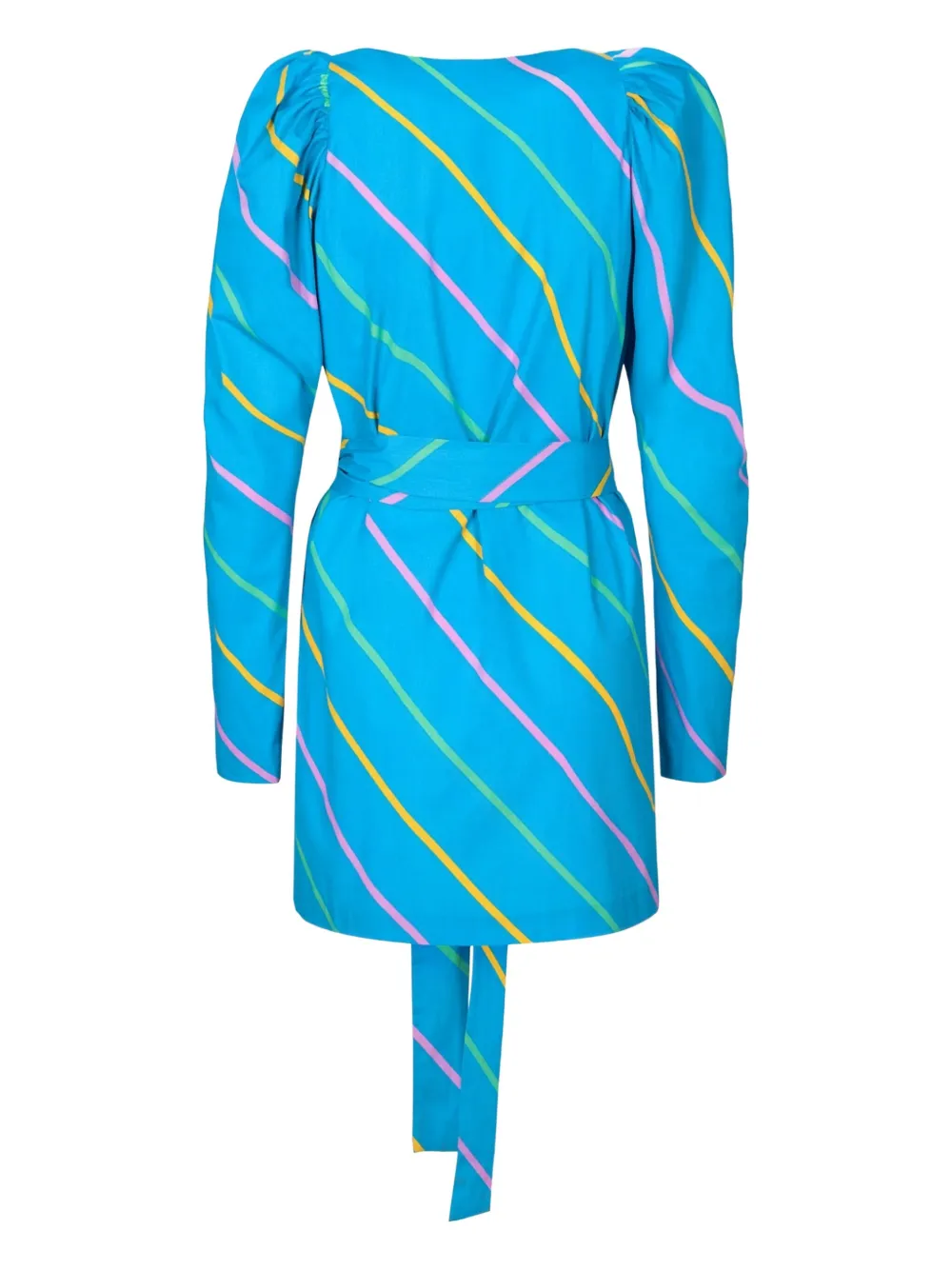ROTATE BIRGER CHRISTENSEN Jurk met pofmouwen - Blauw
