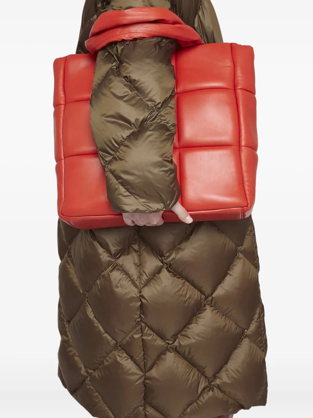 STAND STUDIO Farrah quilted coat Groen
