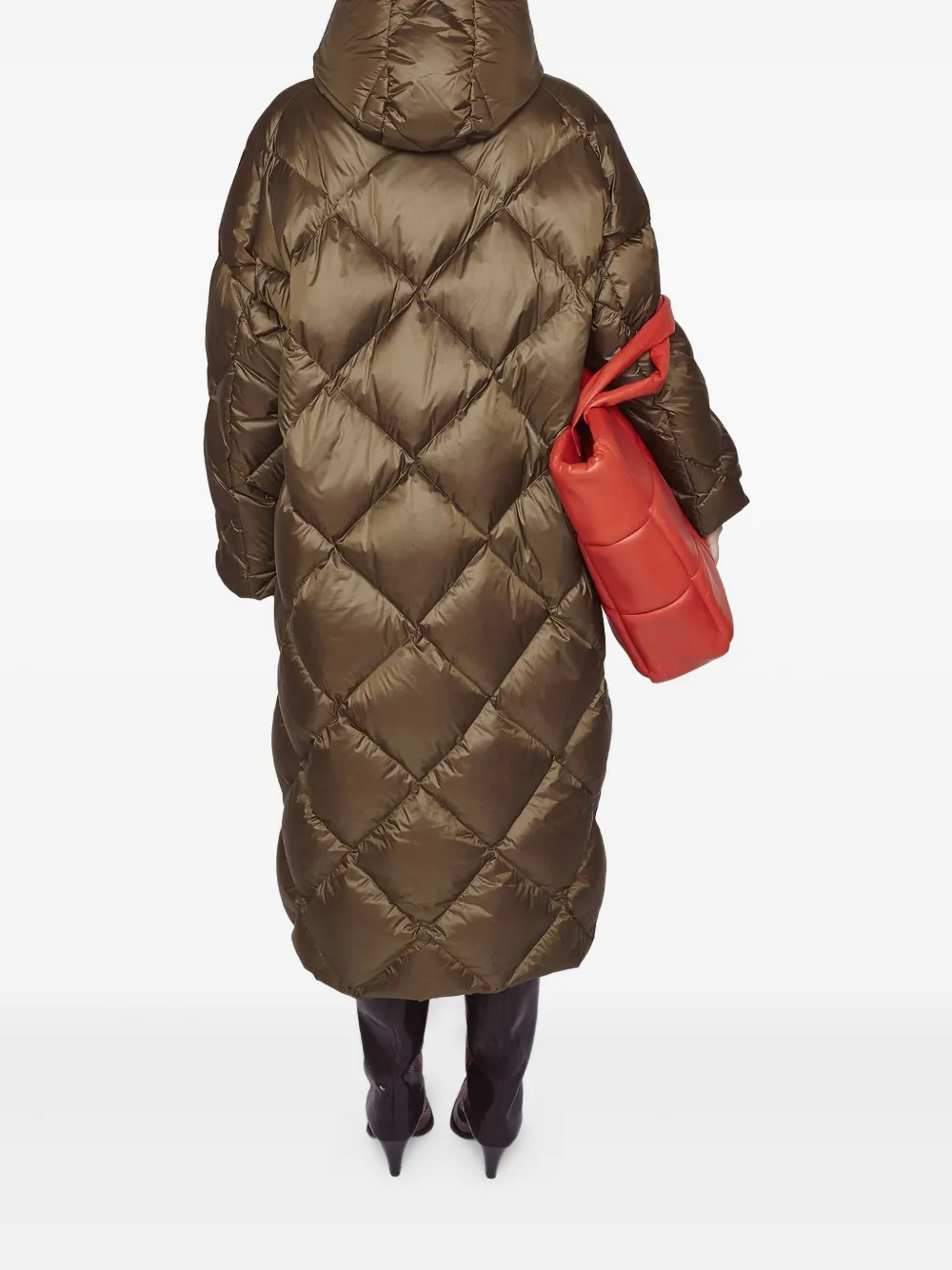 STAND STUDIO Farrah quilted coat Groen