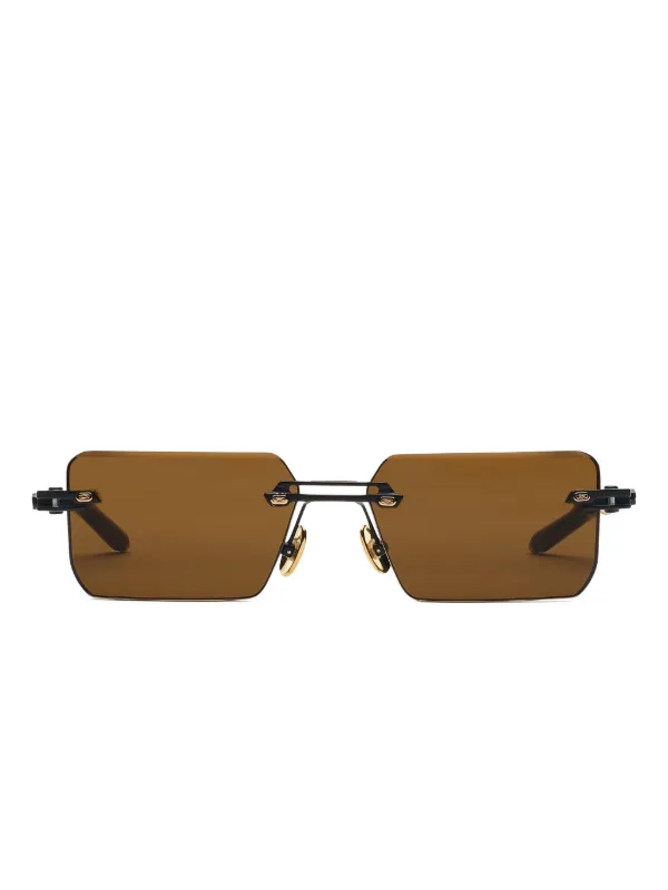 T Henri Eyewear Evija スクエアフレーム サングラス | ブラウン 