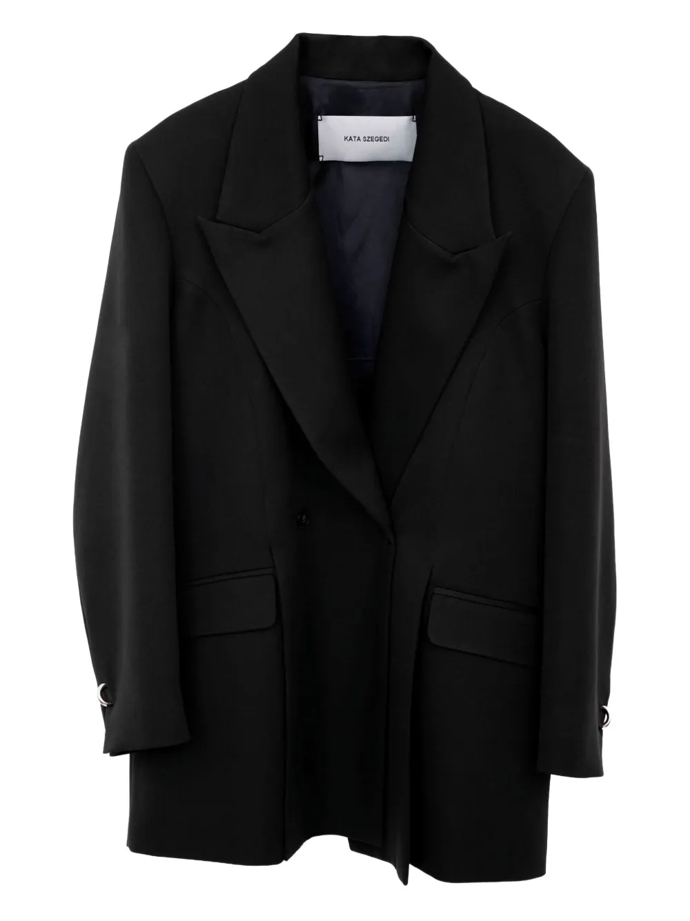 Kata Szegedi Roisin Pierced Blazer In Black